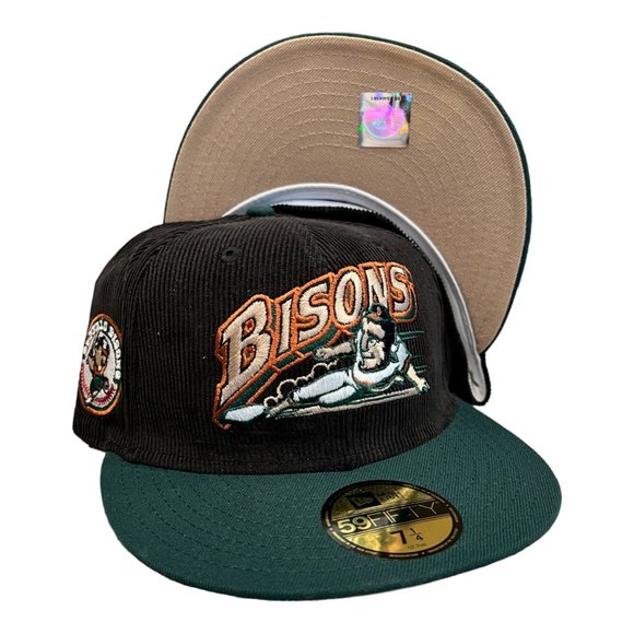 New Era Buffalo Bisons Sliding Buster Corduroy 59FIFTY Fitted Hat Cap MiLB - Picture 7 of 7